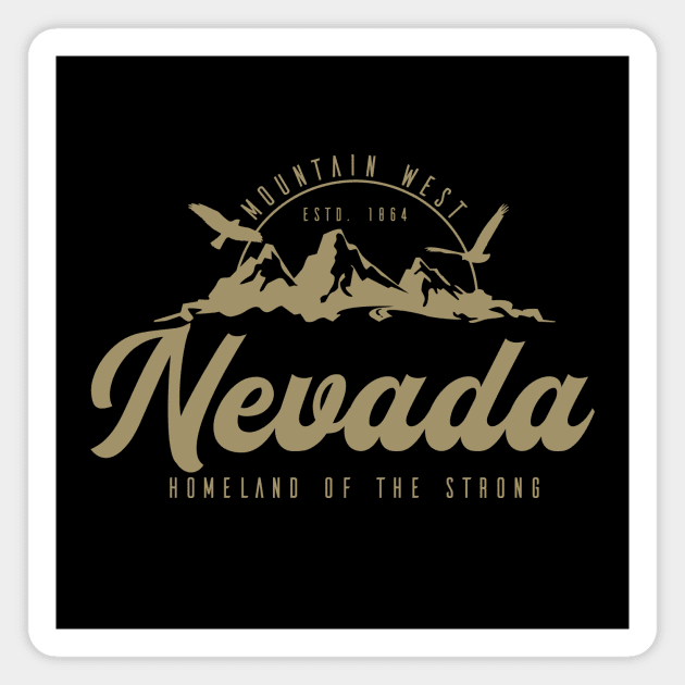 USA, Mountain states, Nevada Gold classic Magnet by NEFT PROJECT